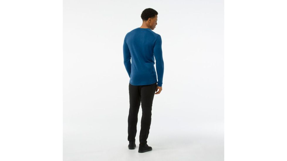 Smartwool Merino 250 Baselayer Crew-Men's, Bright Cobalt H, Medium, SW0NP600A18-M