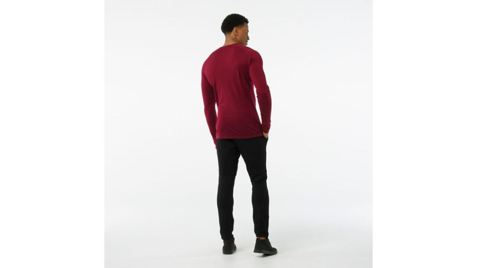 Smartwool Merino 250 Baselayer Crew-Men's, Tibetan Red H, Small, SW0NP600A14-S