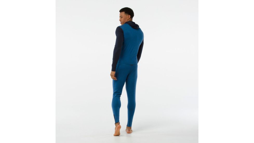 Smartwool Merino 250 Baselayer One Piece-Men's, Deep Navy-Bright Cobalt, Large, SW016900A40-L