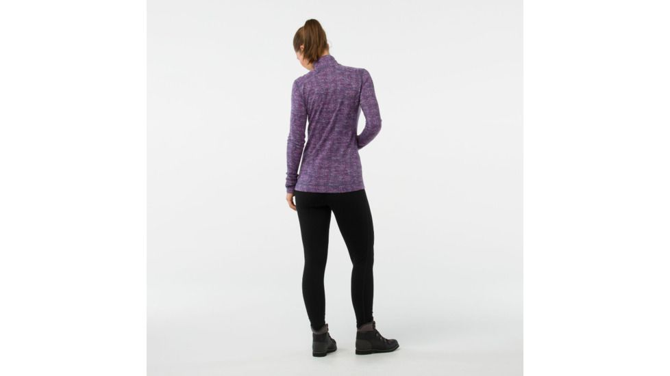 Smartwool Merino 250 Baselayer Pattern 1/4 Zip-Women's, Dark Blue Steel, Extra Small, SW0NP222292-XS