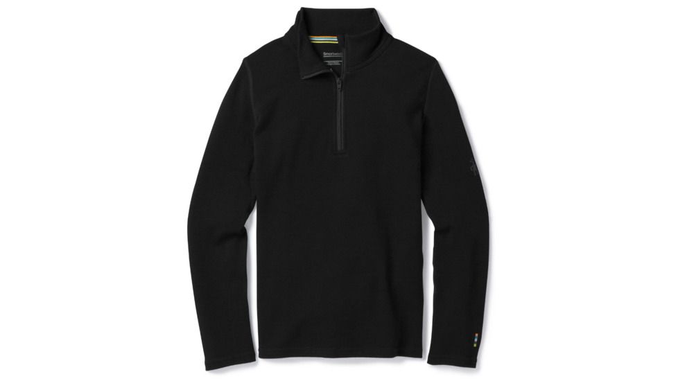 Smartwool Merino 250 Baselayer Zip T-Boy's, Black, Small, SW0SN111001-S