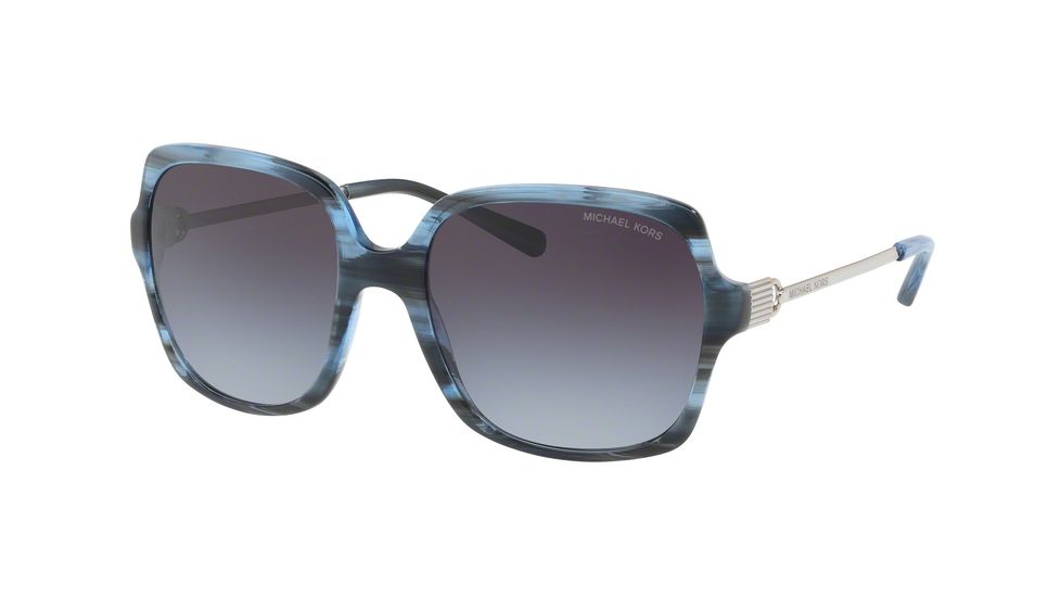 Michael Kors BIA MK2053 Sunglasses 329011-56 - Blue Horn Frame, Grey Gradient Lenses