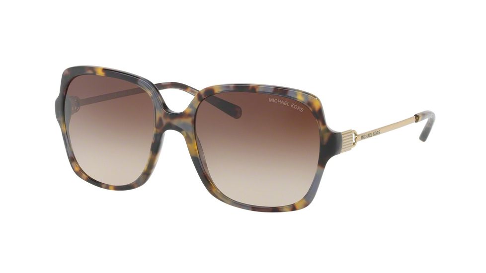 Michael Kors BIA MK2053 Sunglasses 329213-56 - Brown Grey Tort Frame, Smoke Gradient Lenses