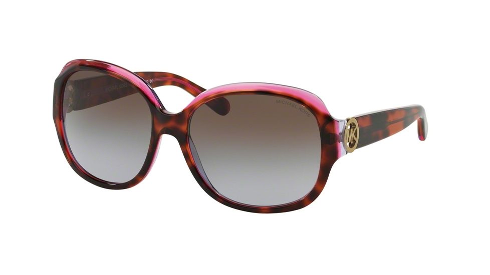 Michael Kors KAUAI MK6004 Sunglasses 300368-59 - Tortoise/Pink/Purple Frame, Brown Purple Gradient Lenses