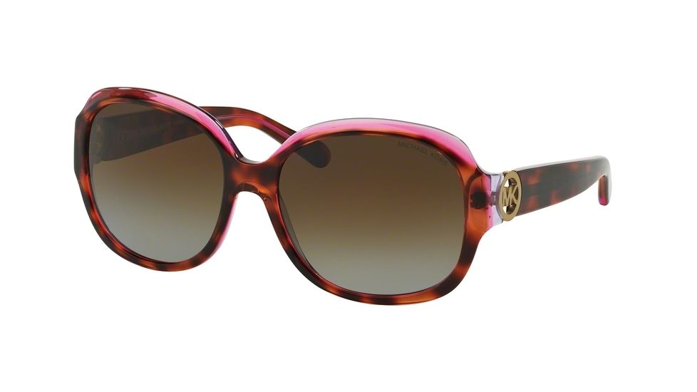 Michael Kors KAUAI MK6004 Sunglasses 3003T5-59 - Tortoise/Pink/Purple Frame, Brown Gradient Polarized Lenses