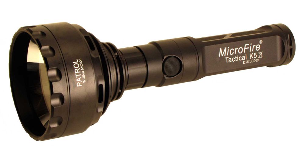 Microfire PW-IIINR Patrol Hand-Held Searchlight, Black, Large, PW-IIINR