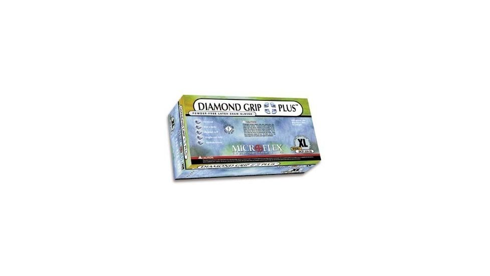 Microflex Diamond Grip Plus Latex Gloves, Microflex DGP-350-L