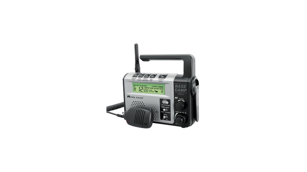 Midland Radio Base Camp 2-way Radio, 7 GMRS,FRS, 7 FRS, 8 GMRS, 26Mile XT511MID