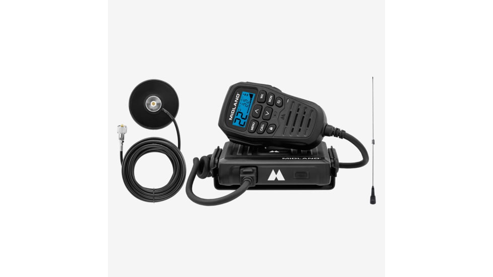 Midland Radio MXT275 MicroMobileR GMRS 15-Watt Extended Range Bundle - MXT275-WHIP, MXT275WHIP