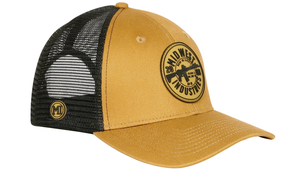 Midwest Industries AR Snap Back Hat, Coyote/Black, MI-HAT-ARSNAPBACK-OS