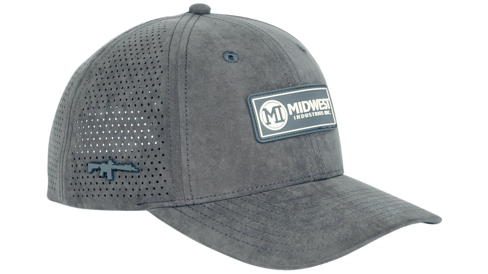 Midwest Industries Badge Elite Performance Hat, Charcoal, MI-HAT-BADGEELITEPERF-OS