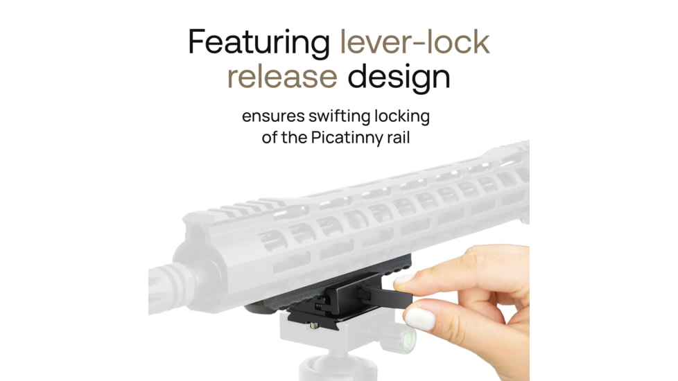 MIGHTY TACTICAL Picatinny Rail Mount Adapter Arca-Swiss, Aluminum, MT-AD-01