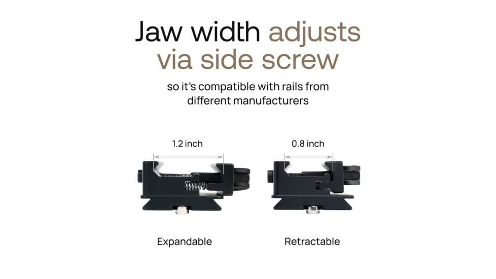 MIGHTY TACTICAL Picatinny Rail Mount Adapter Arca-Swiss, Aluminum, MT-AD-01
