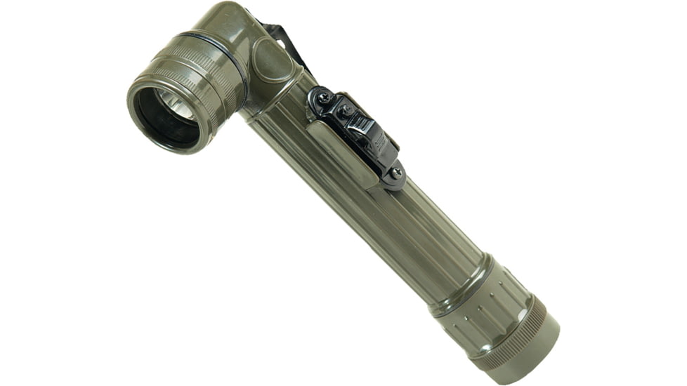 MIL-TEC LED Anglehead Flashlight, Olive Drab, Medium, 15143101