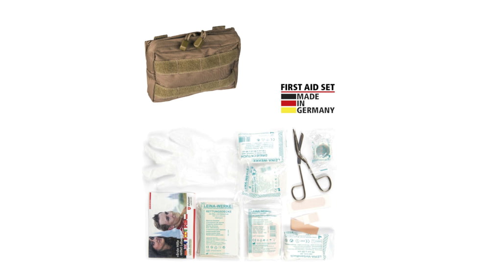 MIL-TEC First-Aid Set, 25 Piece, Dark Coyote, 25 Piece, 16025319