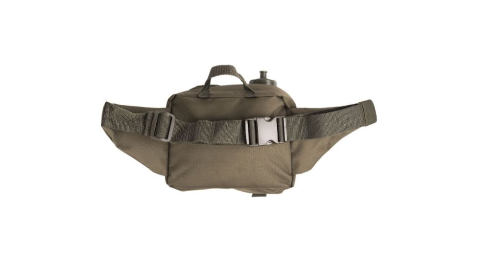 MIL-TEC Fanny Pack with Bottle, 100% Polyester, Polyvinylchlorid coated, Olive Drab, 1L Bottle, 13511001