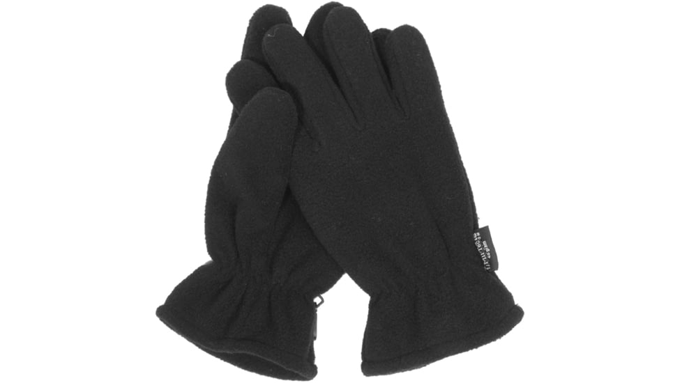 MIL-TEC Thinsulate Fleece Gloves, Black, One Size, 12534002
