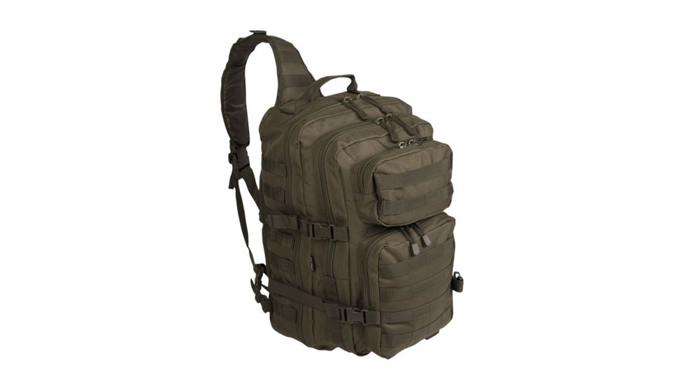 MIL-TEC Single Strap Assault Pack, Olive Drab, Large 14059201
