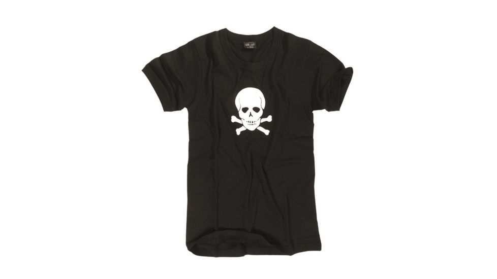 MIL-TEC T-Shirt Skull Print - Mens, Black, 2XL 11064002-906