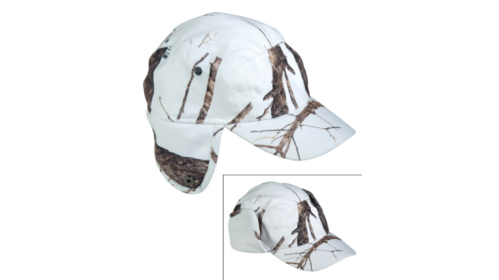 MIL-TEC Winter Caps, Wild Trees Snow Camo, Large, 11958251-904
