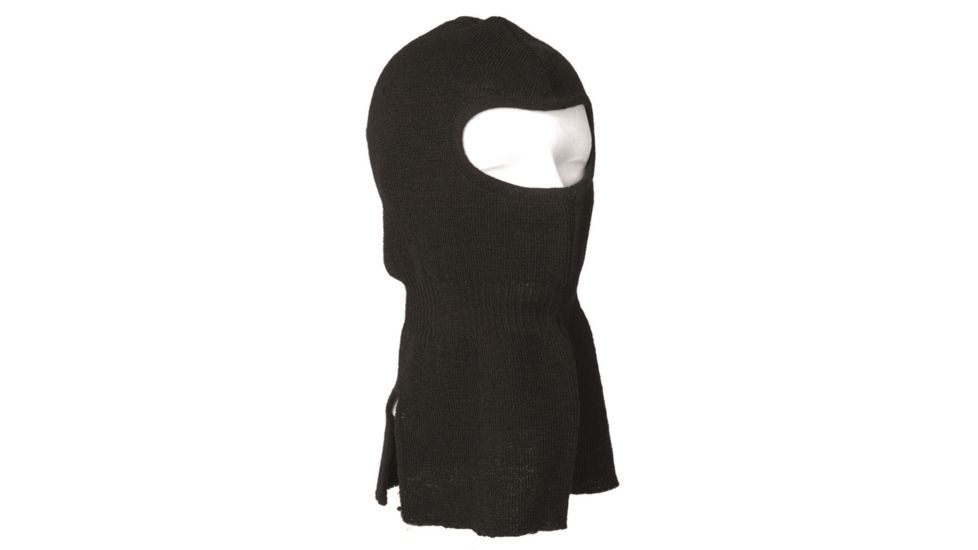 MIL-TEC Wool Cold Weather Face Mask, Black, One Size, 12106002