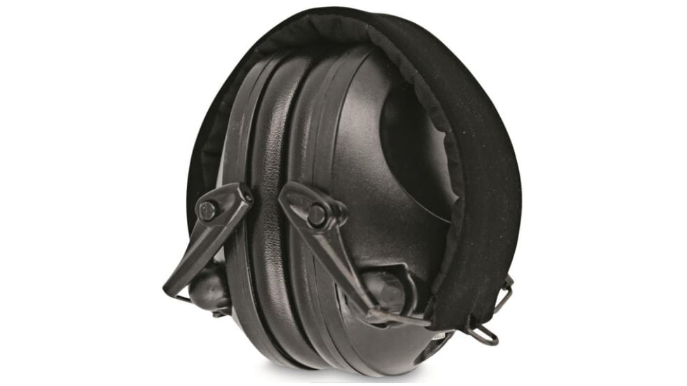 MIL-TEC Electronic Ear Defenders, Black, Adjustable, 16243002