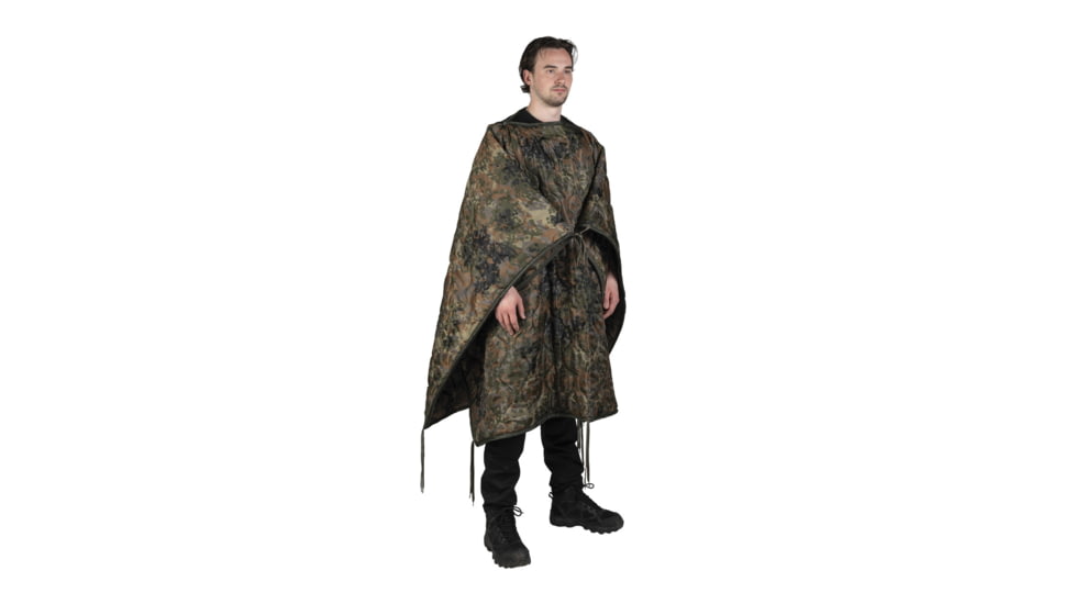 MIL-TEC Multi-Function Poncho Liner, Flecktarn Camo, 14424521