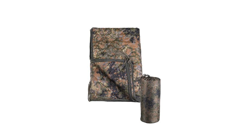 MIL-TEC Multi-Function Poncho Liner, Flecktarn Camo, 14424521
