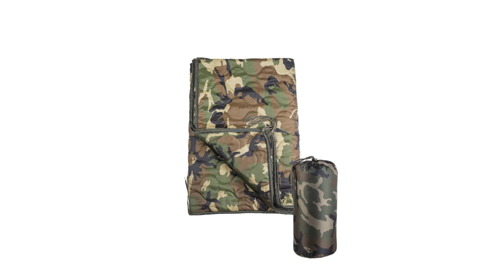 MIL-TEC Multi-Function Poncho Liner, Woodland Camo, 14424520