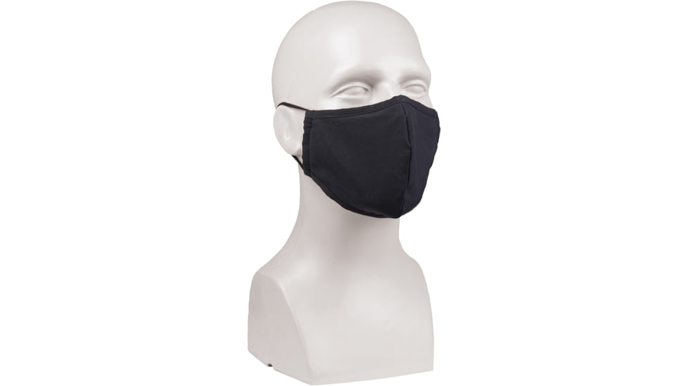 MIL-TEC Poly Face Mask, Black, Adjustable, 12670102