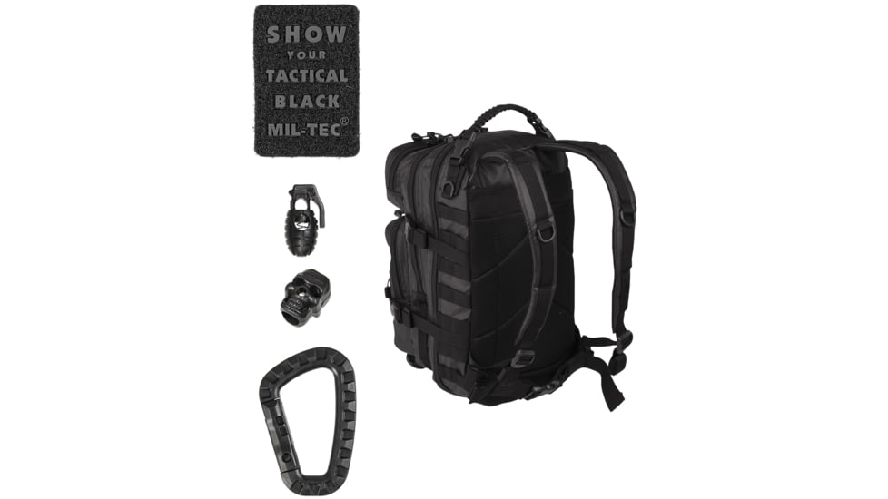 MIL-TEC Tactical Assault Pack, Black, 20L, 14002088