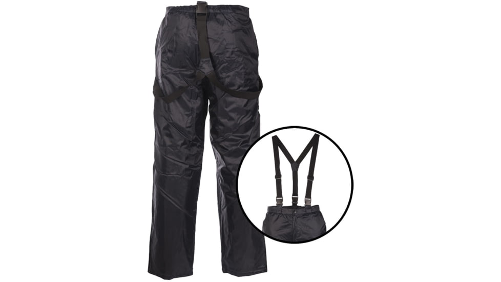 MIL-TEC Thermal Pants w/ Suspenders - Mens, Dark Blue, Small, 11325003-902