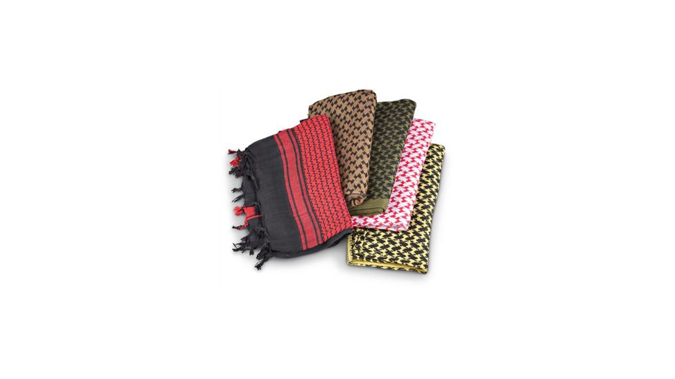 Military Surplus 5 Pack Tactical Shemagh Scarves, Multicolor WSH5PK