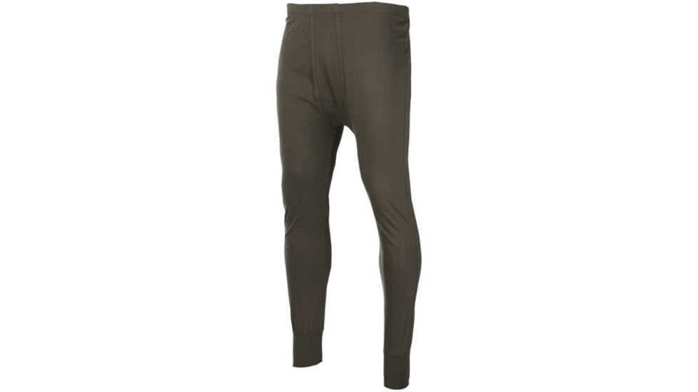 Military Surplus German Orig Fleece Long John Trousers, Olive Drab, 4, 11213001-004