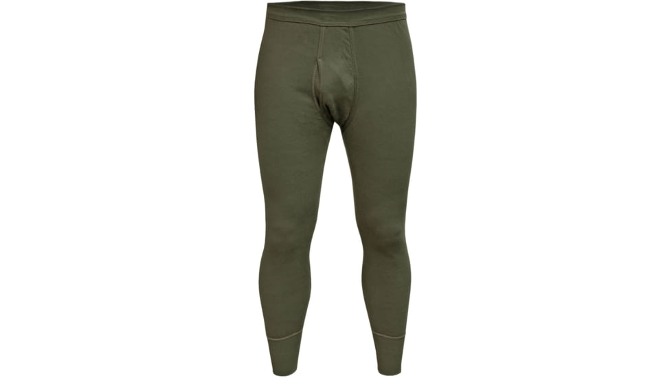 Military Surplus German Orig Fleece Long John Trousers, Olive Drab, 5, 11216001-005