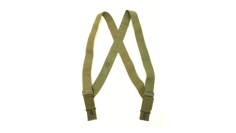 Military Surplus Mens M-1950 G.I. Army O.D. Field Pant Suspenders / Pack of 30, OD Green, Adjustable, FPS30PK