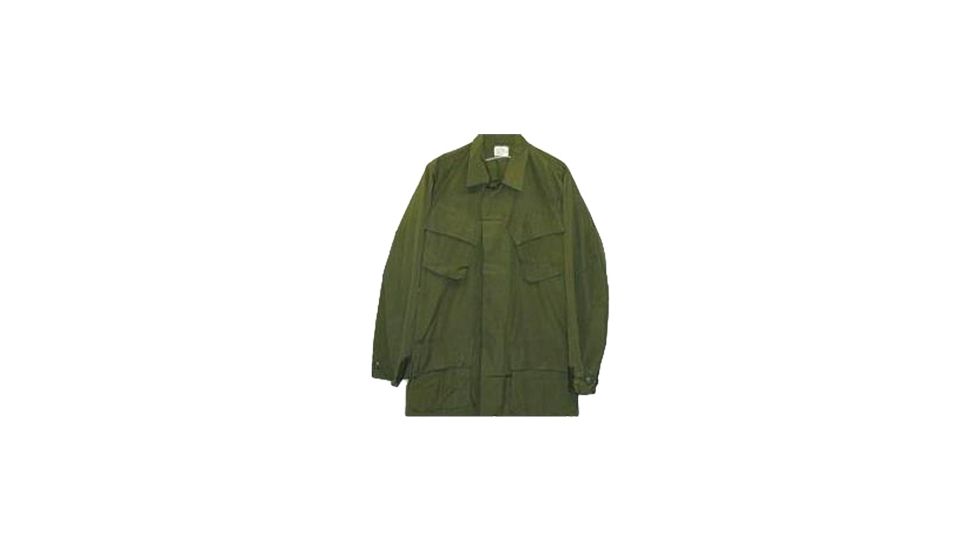 Military Surplus Vietnam Jungle Jacket, Large/Long, Green, VNS1968-LL