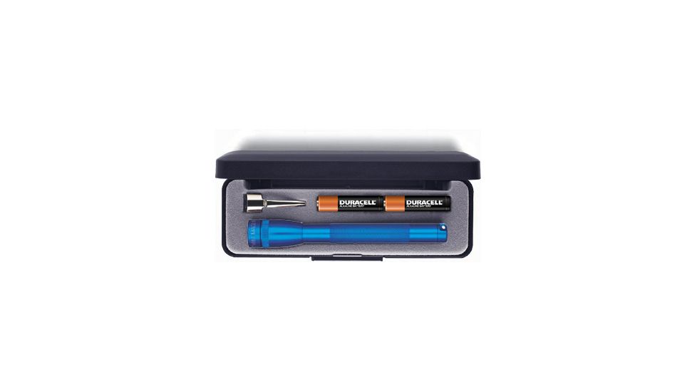MagLite Mini 2 Cell AAA Incandescent Flashlight, Blue, Pres. Box, M3A112