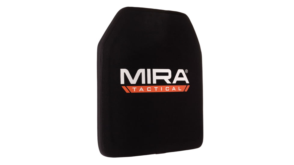 MIRA Safety Level 4 Body Armor Plate, Black, None, MT-LVL4