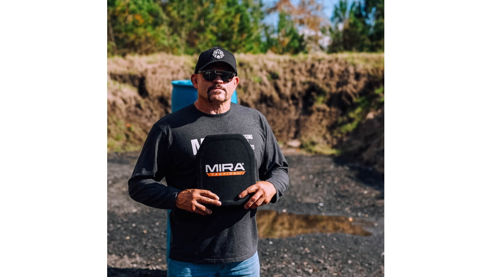 MIRA Safety Level 4 Body Armor Plate, Black, None, MT-LVL4