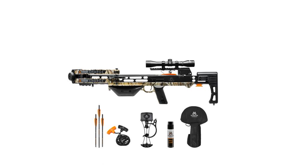 Mission Crossbows Charge Crossbow Basic Kit, Black/Camo, XK026