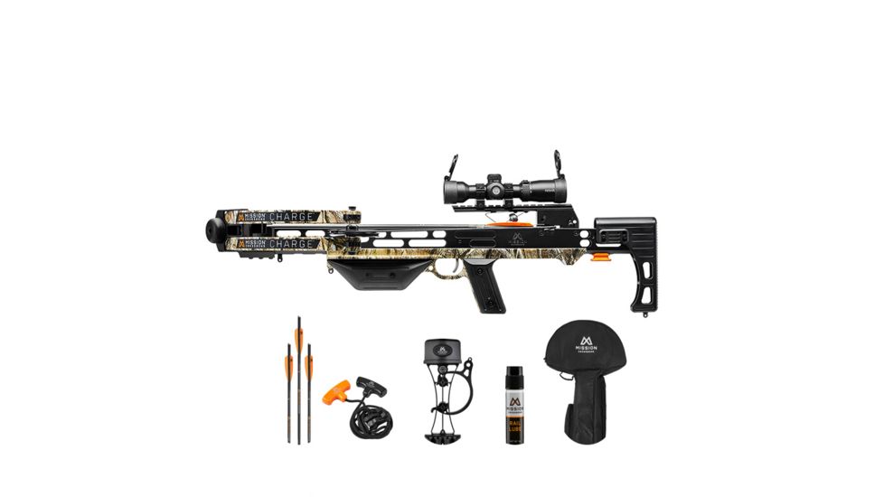 Mission Crossbows Charge Crossbow Pro Kit, Black/Camo, XK028