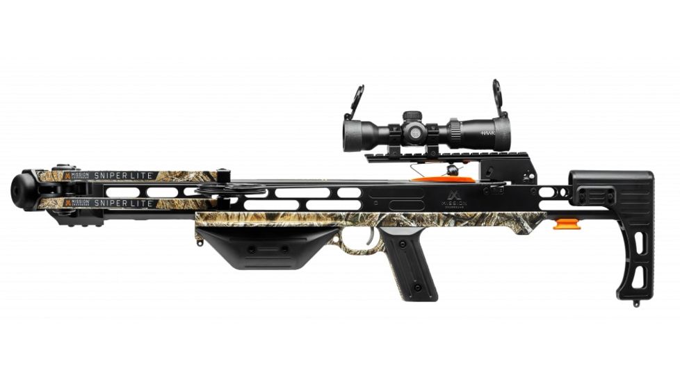 Mission Crossbows Sniper Lite Crossbow, Black/Camo MXB-SNL