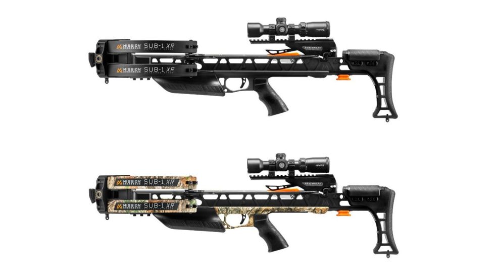 Mission Crossbows Sub-1 XR Crossbow Pro Kit, Black, Realtree Edge