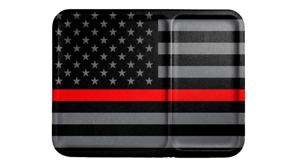 Mission First Tactical Boltaron Dump Tray, Redline American Flag, HEDC-IM-AMR1-M