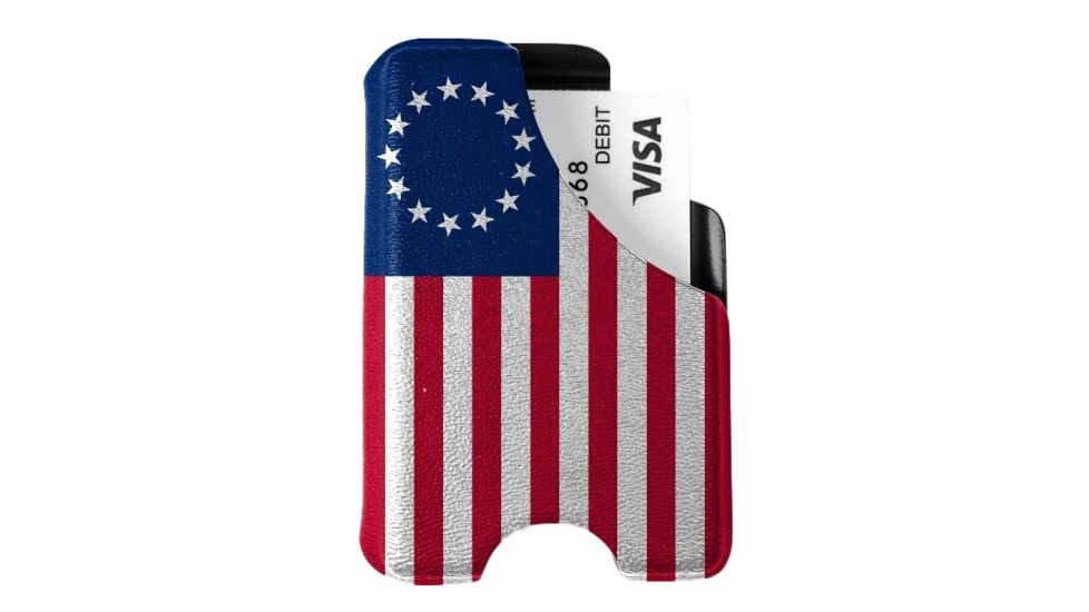 Mission First Tactical Boltraron Wallet, Betsy Ross Flag, D-W-8-BTR