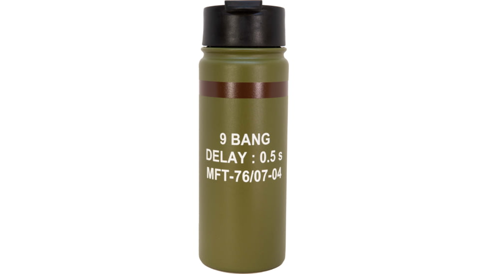Mission First Tactical M18 Nine Bang Flip-Top Bottle, Green, 16oz, DM9BG-16