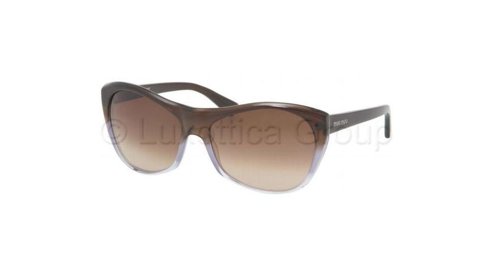 Miu Miu MU02LS Sunglasses EF41Z1-5816 - Brown/Azure/Crystal Brown Gradient