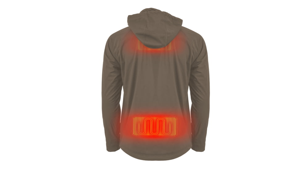 Mobile Warming 7.4V Heated Agarics Performance Pullover Jacket - Mens, Morel, 2XL, MWMJ30340721