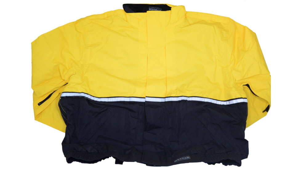 MOCEAN Fleece-lined Waterproof Tech Jacket, Black/yellow - 6070-YEL-BLK-XL